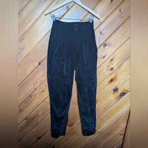 Outback Red Black Velvet Women's Tapered Pants